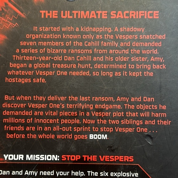 SALE!!! 39 clues set of 2 - Picture 3 of 4